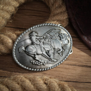 Silver Rodeo Cowboy Roping