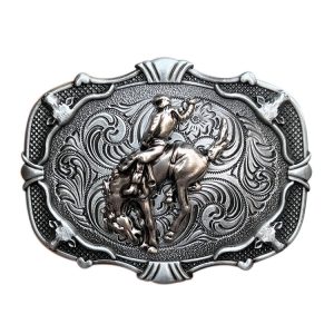 Rodeo Oval Cowboy Gold