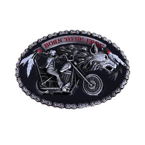 Oval Biker Wolf Pack