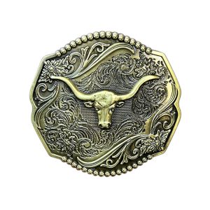 Oval Gold Long Horn