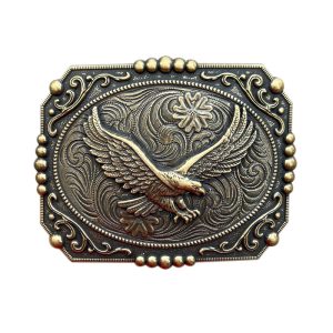 Gold Square Bubble Eagle