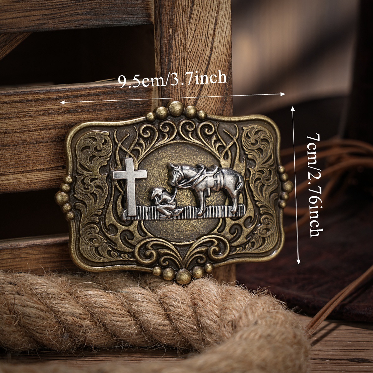 Bubble Square Cowboy Praying - Image 10